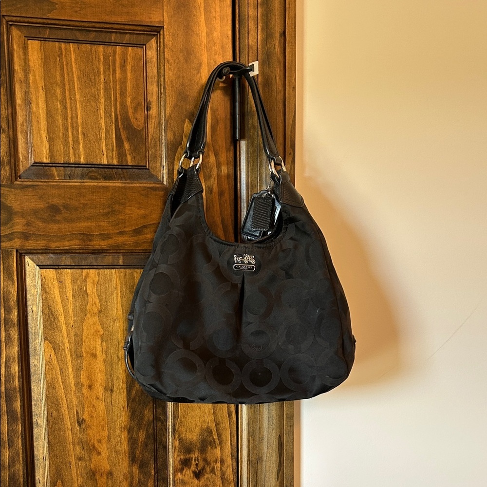 Coach Black Signature Shoulder Bag